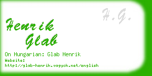 henrik glab business card